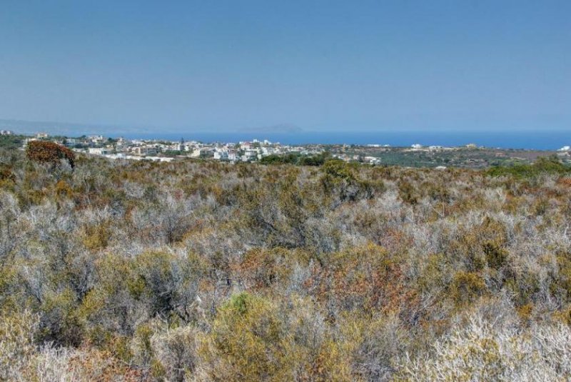 Kalathas Kreta, Kalathas: Grundstück mit herrlichem Blick auf das Meer und die Weißen Berge zu verkaufen Grundstück kaufen